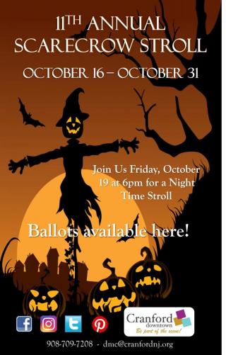 11th Annual Scarecrow Stroll poster
