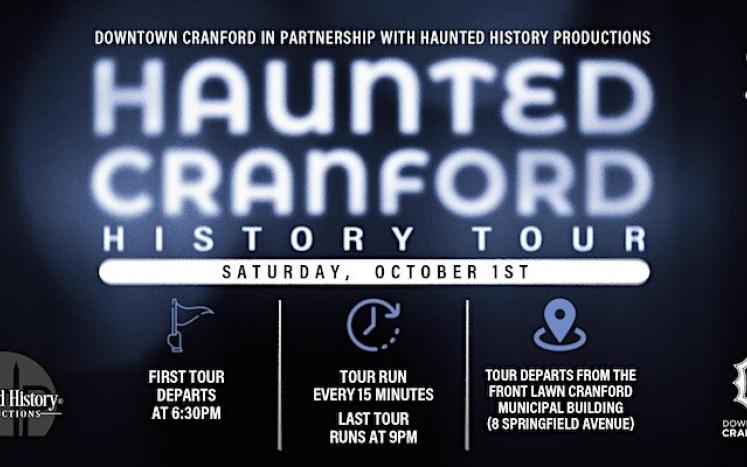 The Haunted Cranford History Tour will take place on 10/1/2022 from 6:30-9:00 pm
